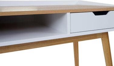 Письмовий стіл Mendler HWC-A70, комп'ютерний, 120x55 см, МДФ, під шпон ясеня