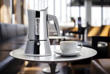Кавоварка Bialetti Divina індукційна на 6 чашок, нержавіюча сталь, 14x11,5x20 см