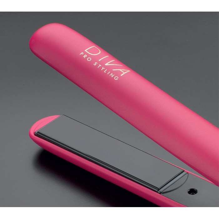 Професійний керамічний випрямляч для волосся Diva Pro Styling Digital, автоматичне вимкнення, 3 м кабель, магента