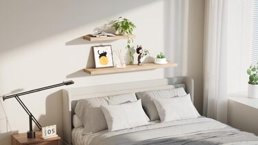 Набір полиць настінних Wyewye Wandregal Holz 3 шт., деревина, 40x15x2.5 см, для спальні, кухні, вітальні, офісу