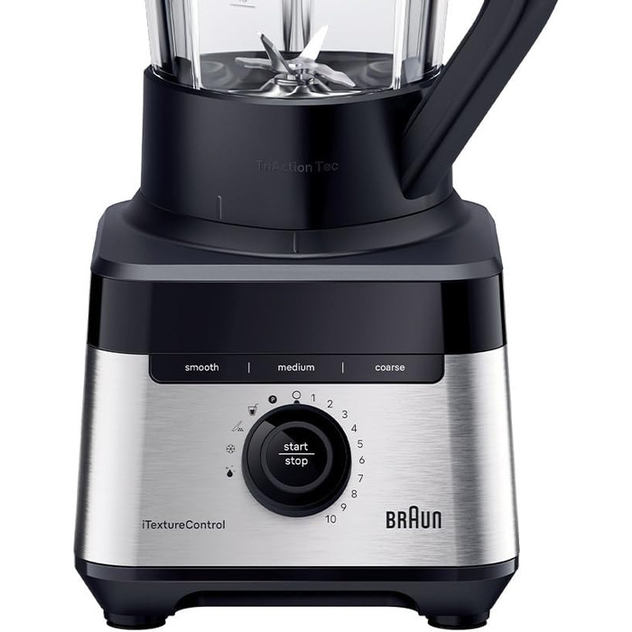 Блендер Braun PowerBlend 9 JB9040BK чорний, 1600 Вт, 2л, 18 програм, 10 швидкостей