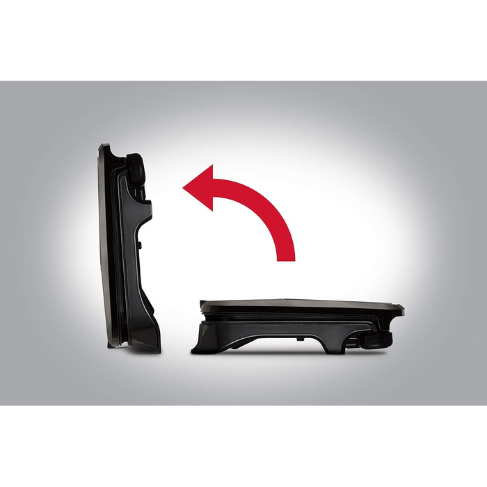 Гриль George Foreman 25810 Medium Fit — універсальна антипригарна електрогриль-плита для грилю, тостів, швидке нагрівання, чорний