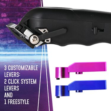 Професійна машинка для стрижки Stylecraft Rebel для чоловіків, роторний мотор, бездротова, 120 хв, регульоване лезо, 8 насадок, 3 змінні кришки, Gamma Più