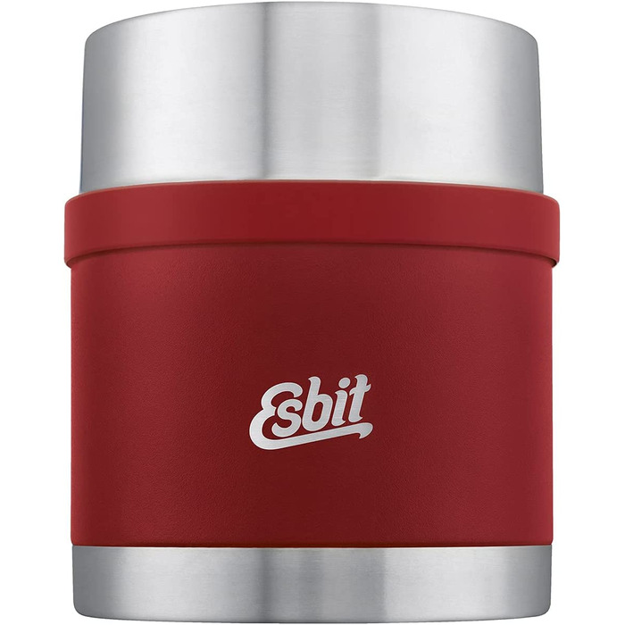 Термос для їжі Esbit Sculptor 500 мл, бурдовий, нержавіюча сталь, для гарячих і холодних страв, без манжети