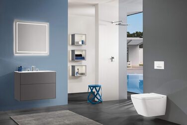 Сидіння для унітаза Villeroy & Boch Subway D-подібне, з мікроліфтом SoftClose, білий глянцевий (Alpin), Duroplast, 9M55S101