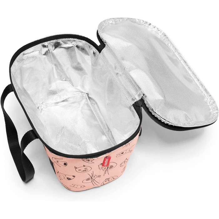 Термосумка для дітей Reisenthel XS Cats and Dogs, 4 л, м'ятна з червоним