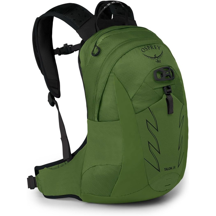 Дитячий рюкзак Osprey Talon Jr Green Belt/Black, унісекс, для активного відпочинку