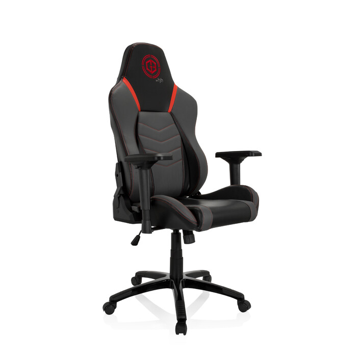 Ігрове крісло / Офісне крісло GAMEBREAKER POLARYS I Leatherette Grey / Red HJH OFFICE