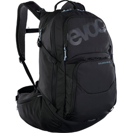 Рюкзак EVOC EXPLORER PRO 26л чорний – комфортний міський та туристичний рюкзак з системою вентиляції AIR FLOW CONTACT, гнучким поясом AIRO FLEX, відділенням для питної системи та дощовиком, преміум-якість