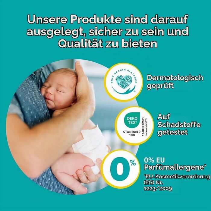 Підгузки Pampers Baby-Dry розмір 4 (9-14 кг), 120 шт, з захистом від протікань Stop & Protect