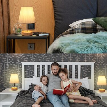 Настільна лампа з сенсорним димером HSLighting, 3 рівні яскравості, мінімалістична нічна лампа для спальні, читання, вітальні, форма T, 1 шт.