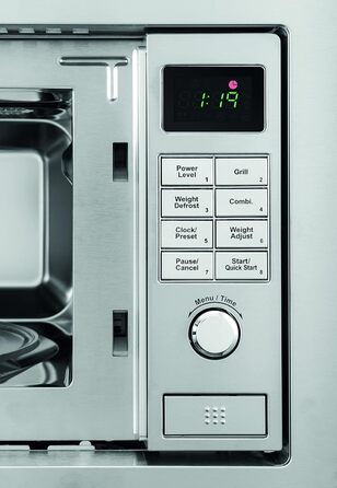 Вбудована мікрохвильова піч ECG MTD 2081 VGSS, 20 л, нержавіюча сталь