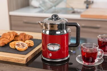 Тостер Russell Hobbs + Електричний чайник Russell Hobbs Retro червоний, клас енергоефективності A