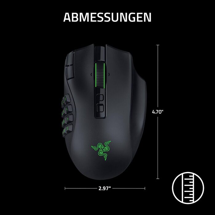 Бездротова ігрова миша Razer Naga V3 Pro для MMO з мінливими бічними панелями, оптичним сенсором Focus Pro 50K та перемикачами Gen-4