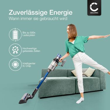 Акумулятор CELLONIC для Dyson Cyclone V10, V10 Absolute, Animal, Origin, SV12, 2500мА·год, сумісний лише з Типом B V10