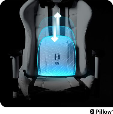 Ігрове крісло Diablo X-Ray King XL, ергономічний офісний стілець для комп'ютера з 4D підлокітниками