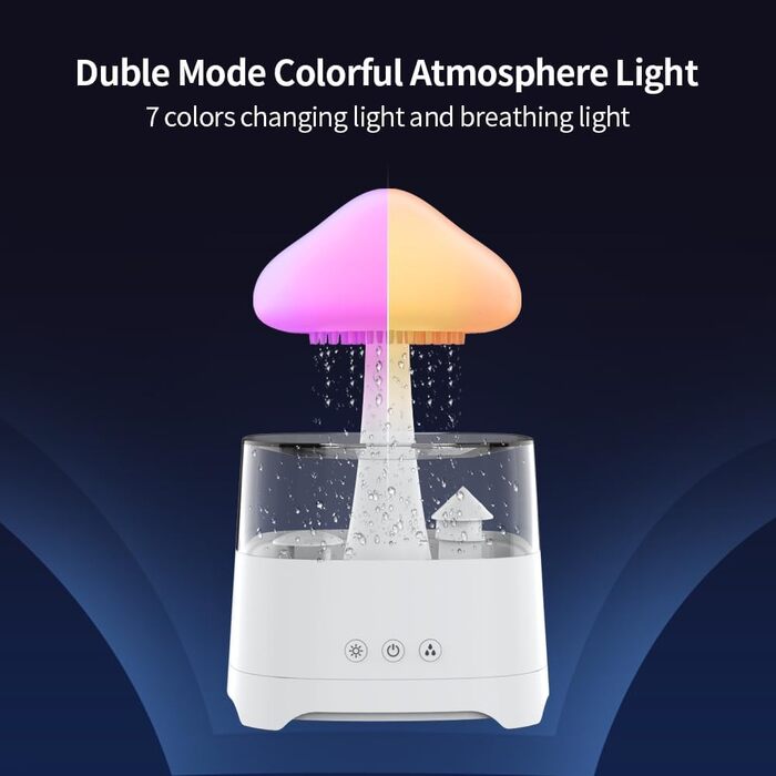 Зволожувач повітря Diffuserlove із LED-лампою для спальні, арома-дифузор, ультразвуковий, кімнатний