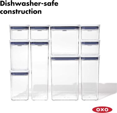 Набір контейнерів OXO Good Grips Mini-Pop, 4 шт, прозорий пластик