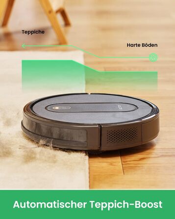 Робот-пилосос Vactidy Nimble T6 з потужністю 2800 Па, автономія 120 хв, керування через Alexa, Google Assistant, Siri та мобільний додаток, чорний