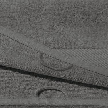 Рушники Erwin Müller Sindelfingen 6 шт. махрові, 50x100 см, антрацит, придатні для кип'ятіння