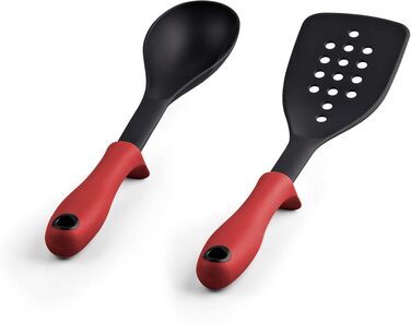 Набір посуду Cook N Home з антипригарним покриттям та прохолодними ручками, мармуровий червоний колір