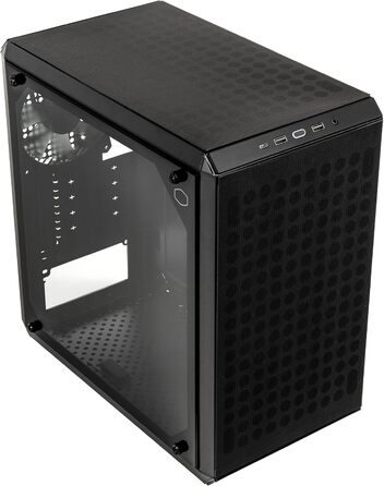 Корпус Cooler Master MasterBox Q300L V2 mATX Mini Tower з загартованим склом, 120 мм вентилятор, підтримка USB 3.2 Gen 2x2 Type-C, багатоваріантне охолодження