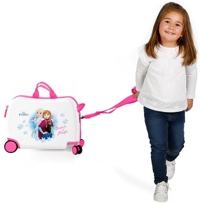 Дитяча валіза Disney Frozen Dream of Magic, жорсткий ABS, 50x38x20 см, 34 л, з кодовим замком, 4 колеса, ручна поклажа