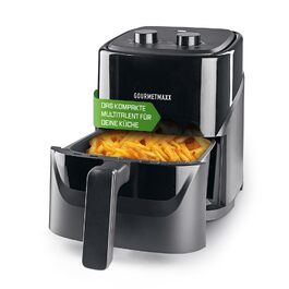 Аерофритюрниця GOURMETmaxx 3.1Л, 1350 Вт: мультифункціональна фритюрниця без олії з 6 програмами, таймером на 60 хв та функціями розморожування та підігріву