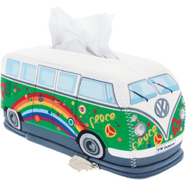 Диспенсер для серветок BRISA VW Collection у вигляді Volkswagen T1 Bulli Bus, неопреновий, зелений, для ванної кімнати