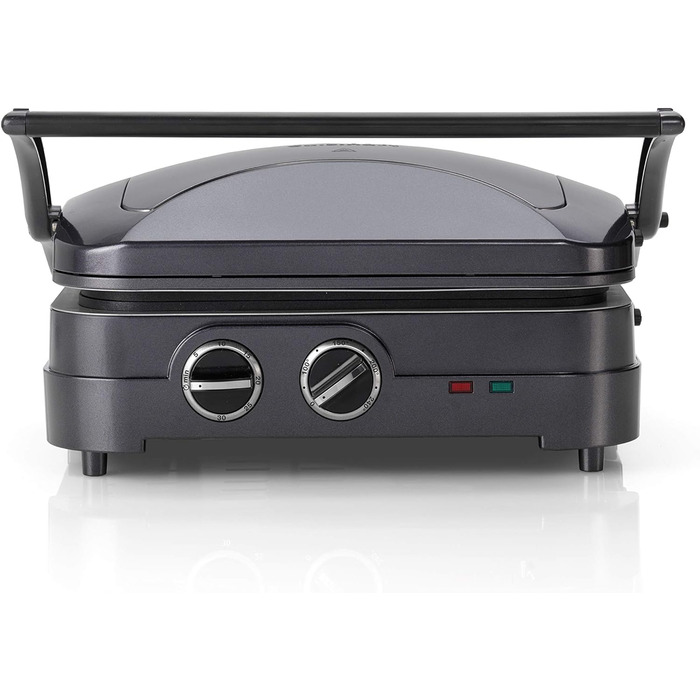 Електрогриль Cuisinart Griddle & Grill, сендвічниця, прес для паніні, знімні антипригарні пластини, посудомийна безпека, здорове приготування з мінімумом олії, синій