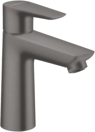 Змішувач для ванної кімнати Hansgrohe Talis E з виливом 110 мм, чорний матовий хром, економія води (EcoSmart), без зливу