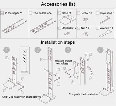 Підставка для акумуляторного пилососа Dyson V15, V12, V11, V10, V8, V7, V6 | Тримач для пилососа Dyson DC58, DC59, DC62, DC74 | Органайзер MORANGO S5976