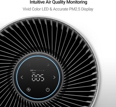 Очищувач повітря Winix T800 з HEPA-фільтром, керуванням через Alexa та додаток, для площі до 120м², CADR 390 м³/год, від алергенів, пилу та шерсті тварин