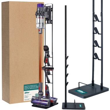 Стійка для бездротового пилососа Dyson V6/V7/V8/V10/V11/V12/V15, Gen5detect Slim - металева підлогова, без свердління, з тримачем для аксесуарів
