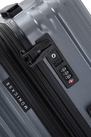 Валіза Münicase M816 TSA з замком, набір 3 шт., сірий, полікарбонат
