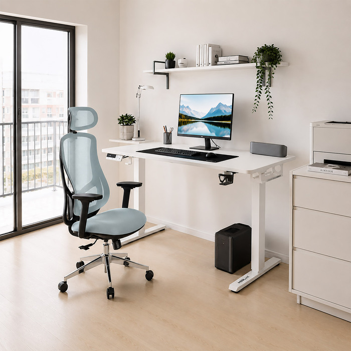 Крісло Mealux Flow Fabric Blue (арт. HF-B30 F/BL)