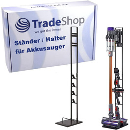 Підлогова підставка-держач для зарядного пристрою Trade-Shop, док-станція з кріпленням для акумуляторних пилососів Dyson V7, V8, V10, V11, V12, з монтажним комплектом