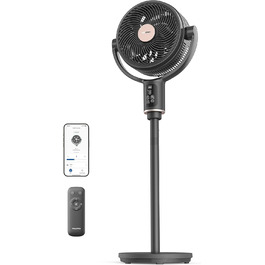 PELONIS вентилятор підлоговий Smart з осциляцією, DC мотор, 9 швидкостей, 26dB, регулювання висоти 36-110см, 9H