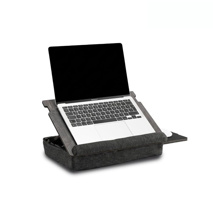 Підставка для ноутбука з подушкою Vigo Wood Laptray — стіл для ліжка та дивана, регульований тримач (Cambridge & Black)