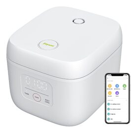 Рисварка електрична Joyami Mini Smart 0.8л з антипригарним покриттям, біла - для 1-3 осіб