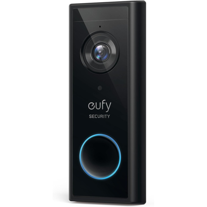 Eufy Security відеодзвінок бездротовий, 2K HD, з камерою, розпізнаванням людей, аудіо, без підписки, легка установка (потрібна HomeBase 2)