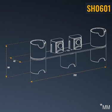 RICOO Аксесуари та запчастини для пилососа, сумісні з Dyson V7, V8, V10, V11, V12, V15, модель SH0601, сірі, високоякісний пластик, 232x42x85 мм