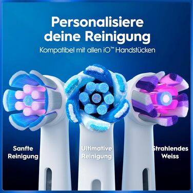 Електрична зубна щітка Oral-B iO Series 5, набір з 2 шт (чорна та біла), з додатковою насадкою та білим футляром