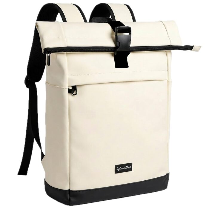 Водонепроникний рюкзак для ноутбука Rolltop 18-25Л, білий (30x13x48 см)