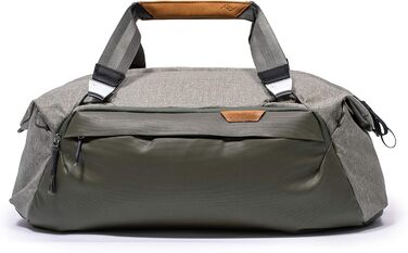 Дорожня сумка Peak Design Travel Duffel 35л, сіро-зелена, для подорожей і фототехніки, універсальний розмір