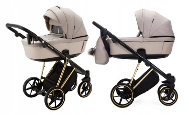 Дитячий візок 4в1 ADAMEX BELISSA SPECIAL EDITION PS-620 + автокрісло BUZ PRO TAUPE + база