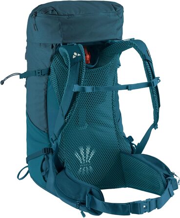 Туристичний рюкзак VAUDE Brenta 36+6 л, водонепроникний, з дощовиком, для жінок та чоловіків, зручний трекінговий рюкзак з органайзером, синій Blue Sapphire