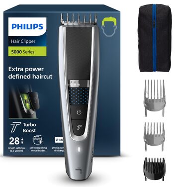 Машинка для стрижки волосся Philips HC5630/15 Series 5000 з 28 насадками та Turbo режимом