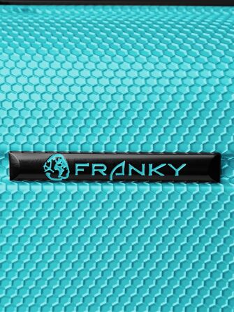 Набір дорожніх валіз Franky, 3 предмети, для жінок та чоловіків, колір Aqua Dull
