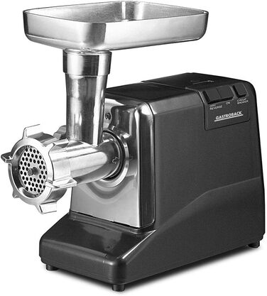 Електрична м’ясорубка Gastroback 41402 Pro, 1000 Вт, алюміній, чорна